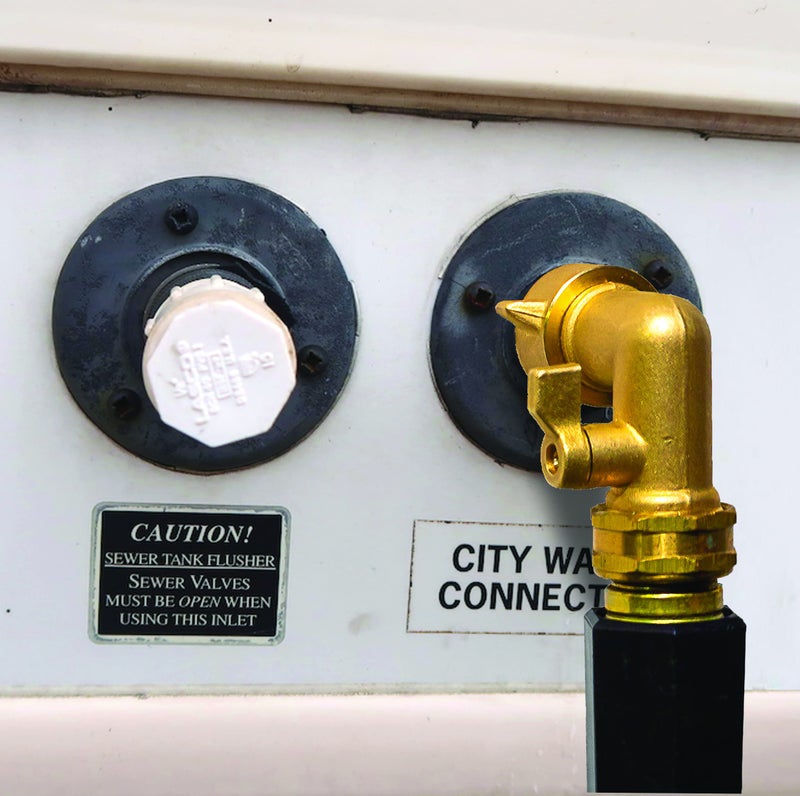 Morvat Garden Hose Elbow with Solid Brass 90 Degree 3/4" FHT x 3/4" MHT with ON/Off Shutoff Valve, Water Hose Elbow Connector with Swivel Connection For Easy Connection, Incudes Tape & 2 Extra Washers - Image 4